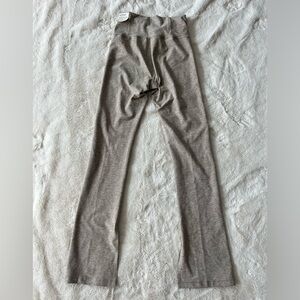 Calia LustraLuxe High Rise Heathered Oatmeal Slim Boot Split Leggings - NWT